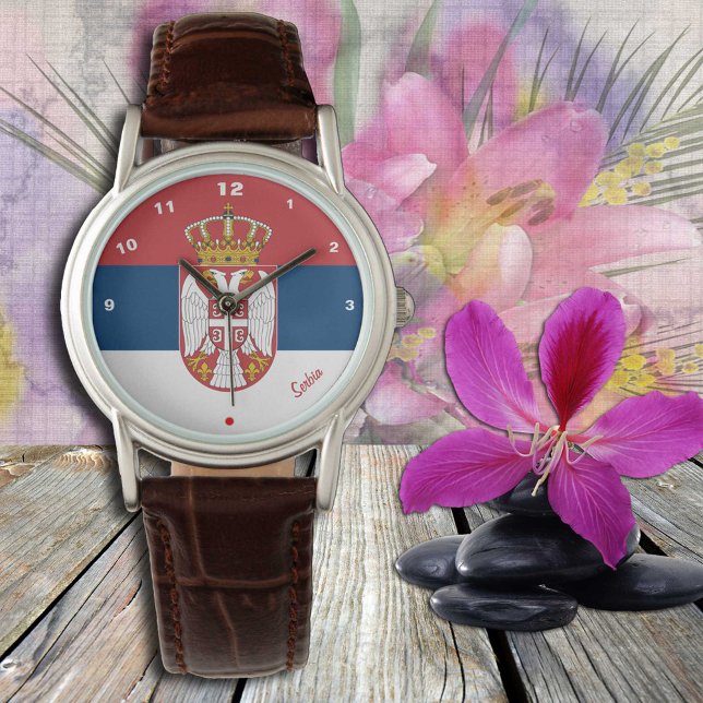 Serbian Flag & Serbia fashion heart /sports Watch (Creator Uploaded)