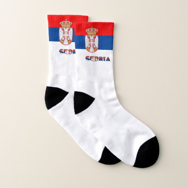 Serbian flag socks (Pair)