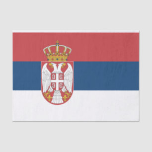 Serbian Flag Tissue Paper