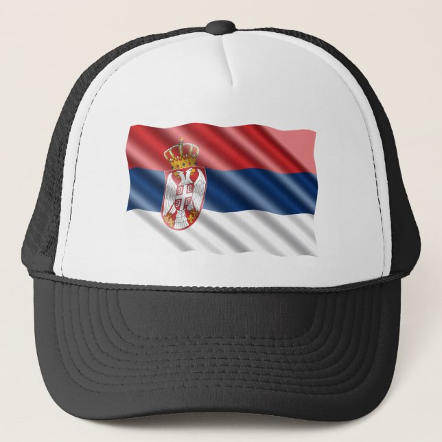 Serbian flag trucker hat (Front)