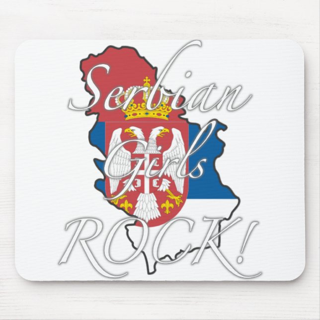 Serbian Girls Rock! Mouse Pad (Front)