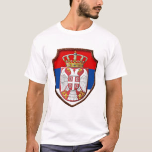 Serbian mediaeval shield Serbia coat of arms srb T-Shirt