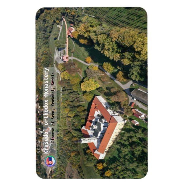SERBIAN MONASTERIES - Krušedol  Monastery  Magnet (Vertical)