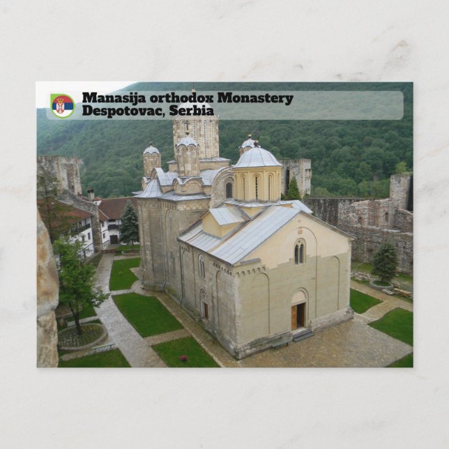SERBIAN MONASTERIES - Manasija orthodox Monastery Postcard (Front)