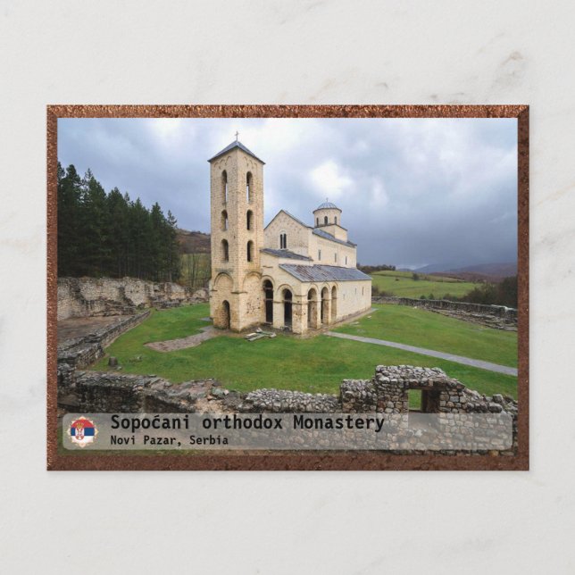 SERBIAN MONASTERIES - Sopoćani orthodox Monastery Postcard (Front)