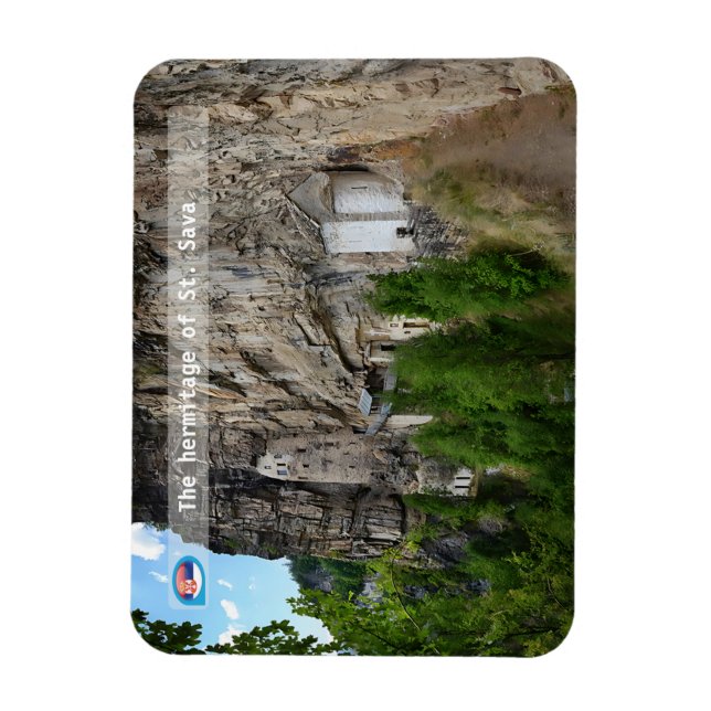 SERBIAN MONASTERIES - The hermitage of St. Sava Magnet (Vertical)