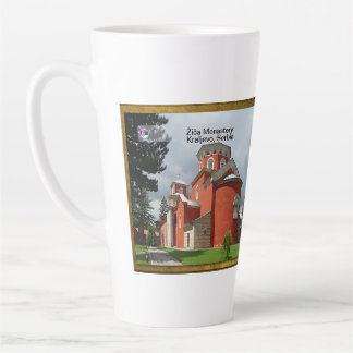 SERBIAN MONASTERIES - Žiča Monastery orthodox Latte Mug