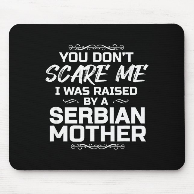 Serbian Mother Funny Christmas Birthday  Mouse Pad (Front)