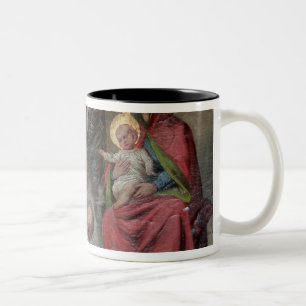 Serbian Orthodox icongraphy at Valjevo Church. - Two-Tone Coffee Mug