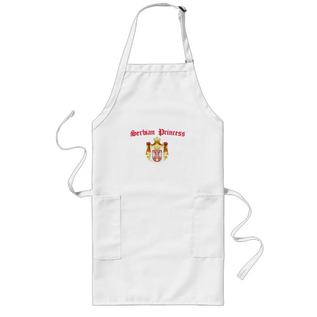 Serbian Princess (with Serbia Coat of Arms) Long Apron (Front)