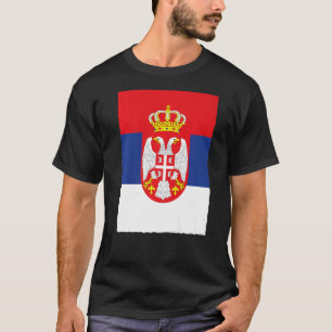 Serbian Retro Vintage National Flag Serbia T-Shirt