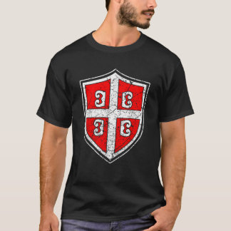 Serbian Serb Coat of Arms Flag T-Shirt