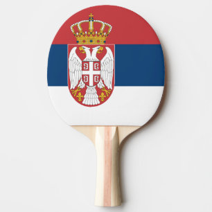 Serbian state flag ping pong paddle
