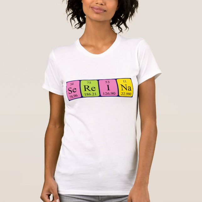 Sereina periodic table name shirt (Front)