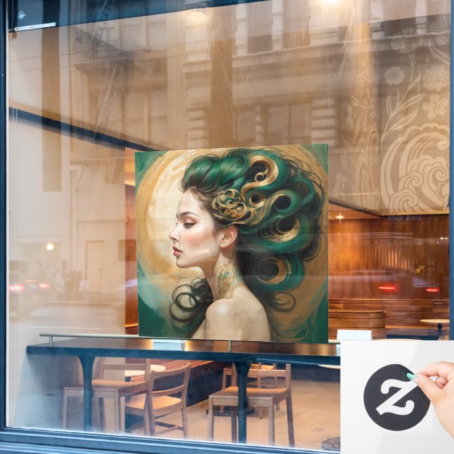“Serelith” - Curls of Celestial Jade   (Cafe Window)