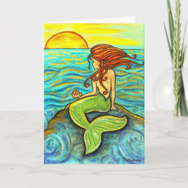 "Serena by the Sea" Mermaid Card (Front)