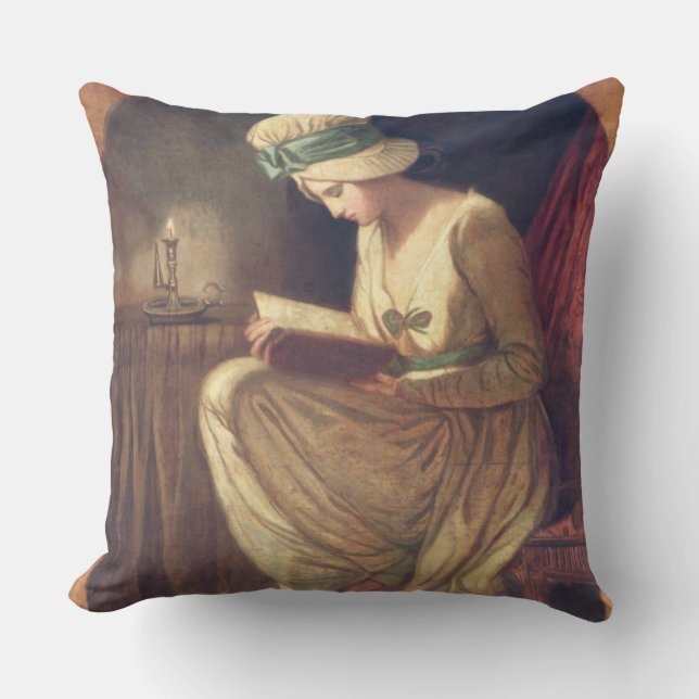 Serena (oil on canvas) cushion (Front)