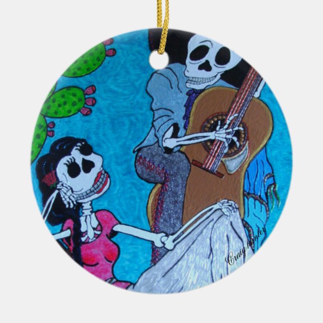 Serenade Ceramic Tree Decoration (Front)
