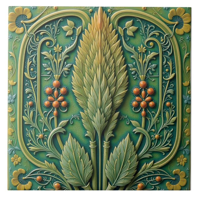 Serenade of Stem and Leaf Tile (Front)