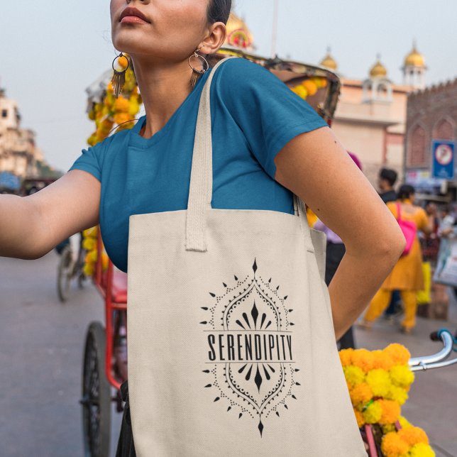 Serendipity Inspired Boho Style Gift Tote Bag (Experience serendipity in every step with this unique tote bag!)