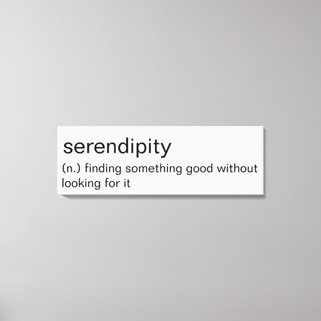 Serendipity - minimalistic Wall Art (Front)
