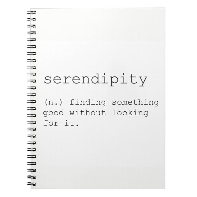 Serendipity notebook (Front)