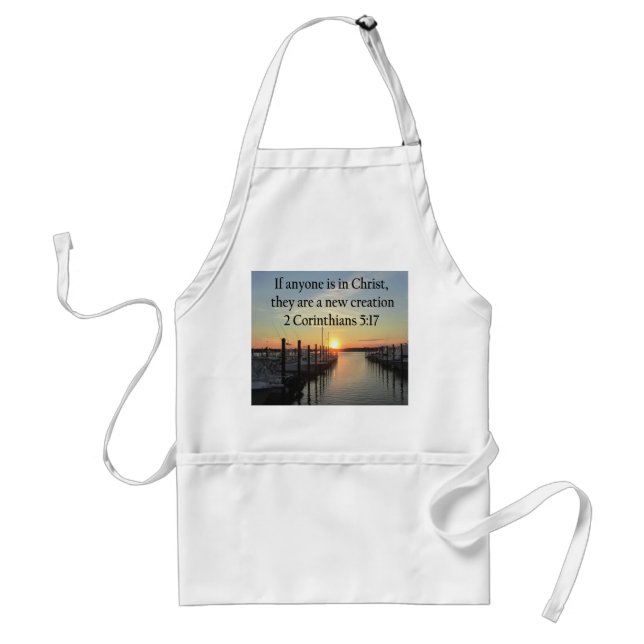 SERENE 2 CORINTHIAN 5:17 SUNSET PHOTO STANDARD APRON (Front)