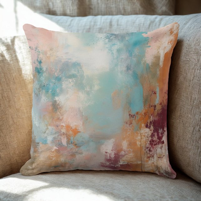 Serene Abstract Art Cushion (Creator Uploaded)