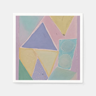 Serene Abstracts: A Pastel Dream Napkin