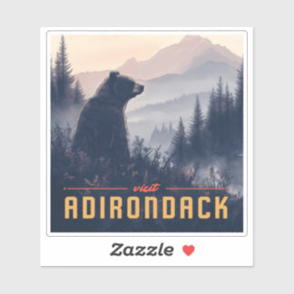 Serene Adirondack Bear: A Vintage