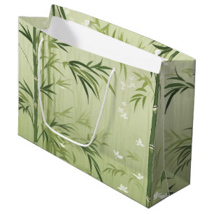 Serene Bamboo Blossom Asian  (1) Large Gift Bag