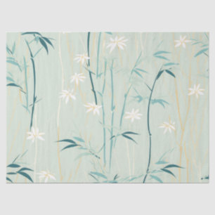 Serene Bamboo Blossom Asian (9) Tissue Paper