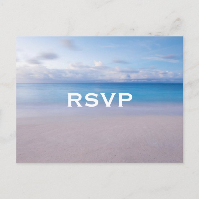 Serene Beach RSVP Postcard (Front)