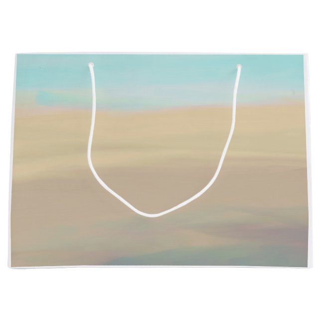 Serene beach sand water waves sandscape Gift Bag (Front)
