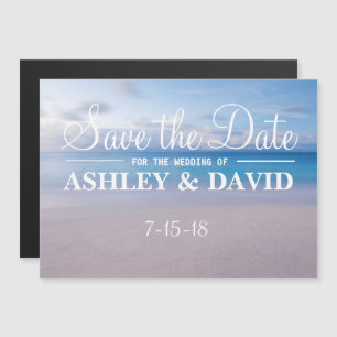 Serene Beach Save The Date Magnet
