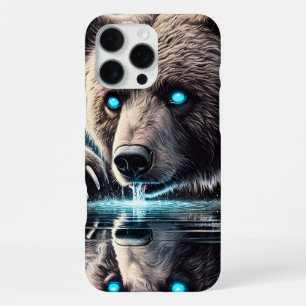 Serene Bear and Shadowed Fierce Reflection iPhone 16 Pro Max Case