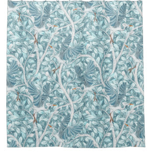 Serene Birds in Lush Woods Shower Curtain