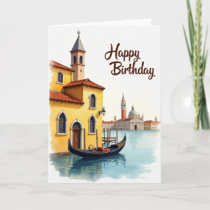 Serene Birthday Canal City Card