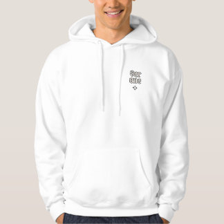 Serene Black Ink Rose Hoodie