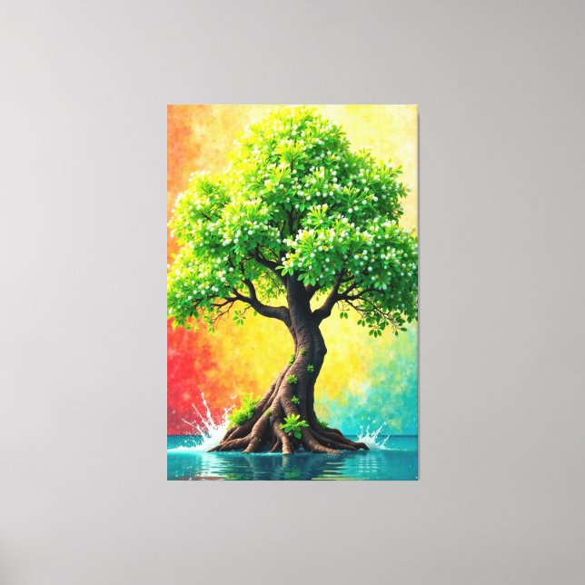 Serene Bloom Canvas Print (Front)