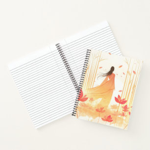 Serene Blossom Lotus Garden Notebook