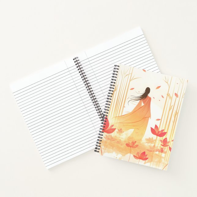 Serene Blossom Lotus Garden Notebook (Inside)