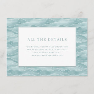 Serene Blue Waves Enclosure Card