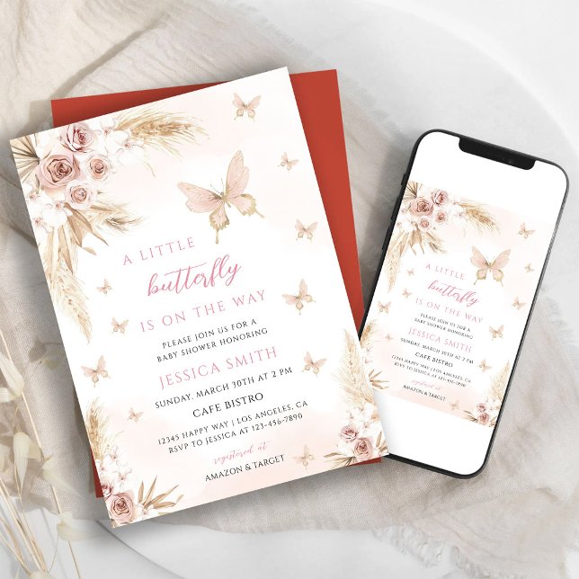 Serene Boho Baby Shower Invitation (Creator Uploaded)