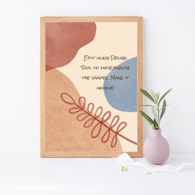 Serene Boho Shapes Poster (Creator Uploaded)