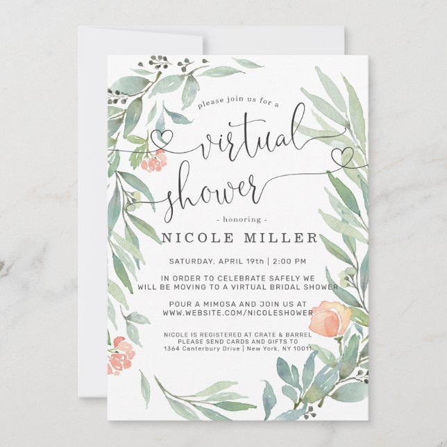 Serene Botanical | Wild Meadow Virtual Bridal (Front)
