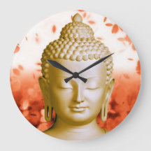Serene Buddha clock