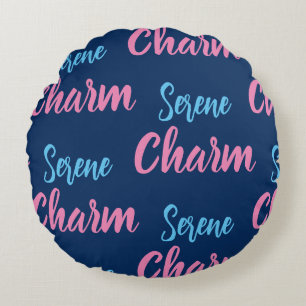 Serene charm Round Pillow