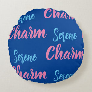 Serene Charm Round Pillow