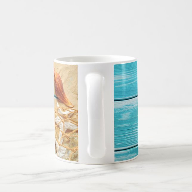 Serene Coastal Scene Mugs (Handle)